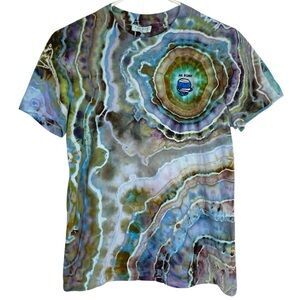Sandro Paris Mr Bump Tee Tshirt Mens XS Unisex Crewneck Shirt Sleeve Tie Dye